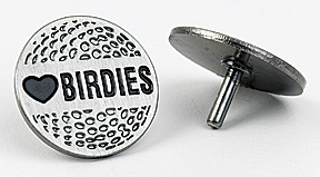 (Heart)-Love Birdies Ball Marker w/spike
